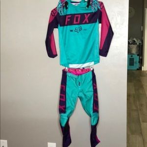 Youth Girls Motocross set, Jersey, Pants, Gloves